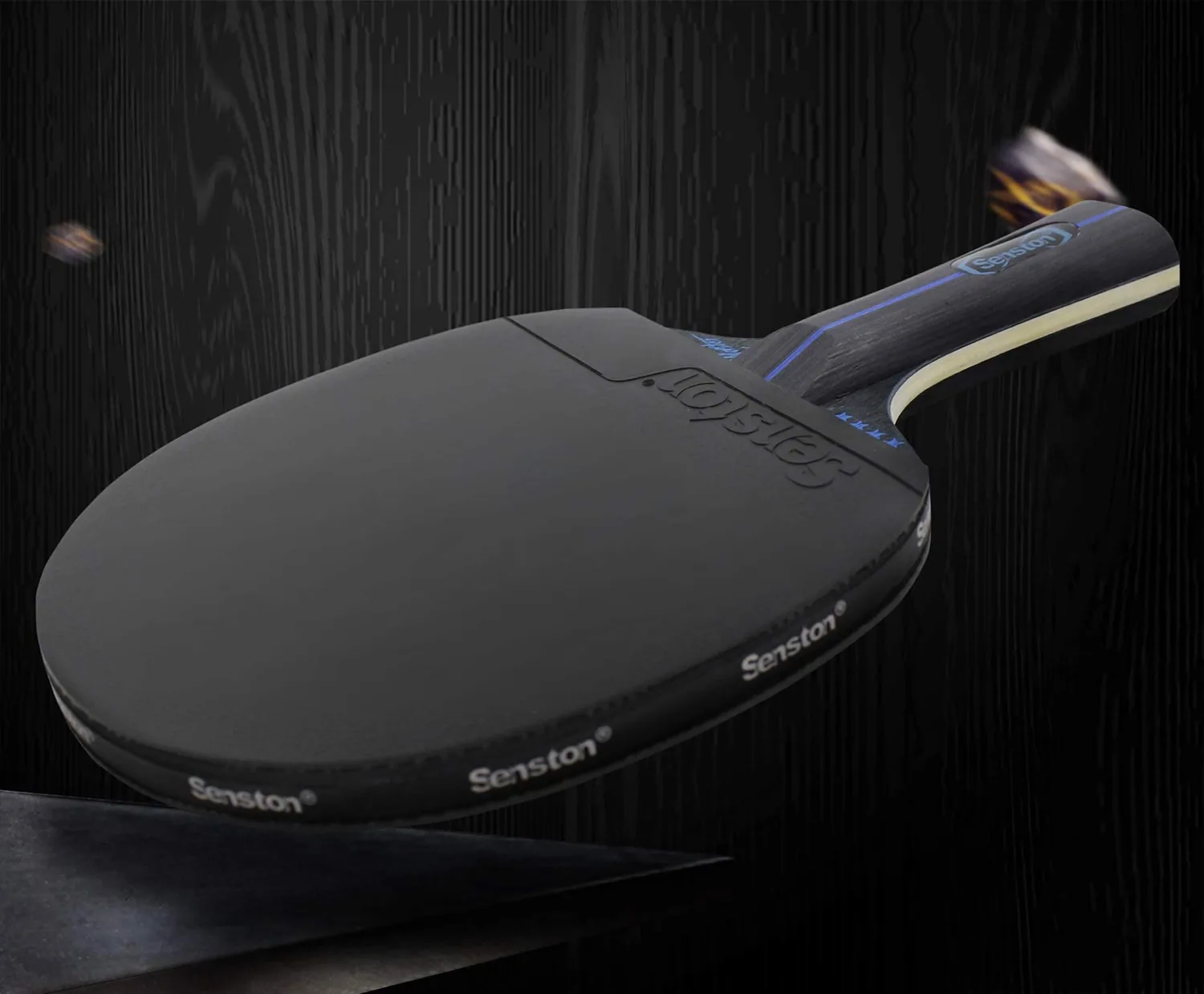 Senston 7-Ply Ping Pong Paddles with Case