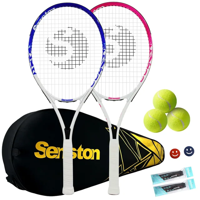 Senston Adult Tennis Racket Set for 2 Players