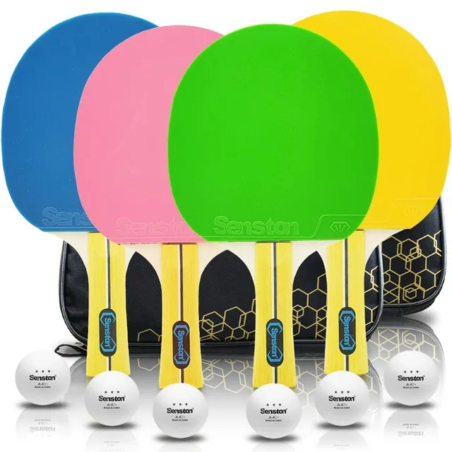 Senston Colorful Ping Pong Paddles, Set of 4, photo 2